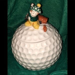 Golf Cookie Jar VTG ⛳️
